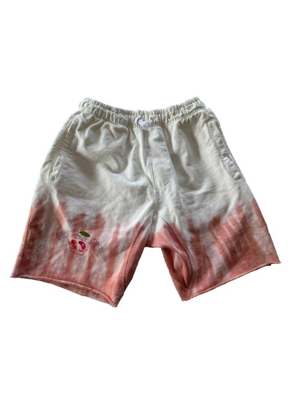 Boys Lie Small Cherry Pie Tie Dye/Dip Dye Terry Boyfriend Shorts